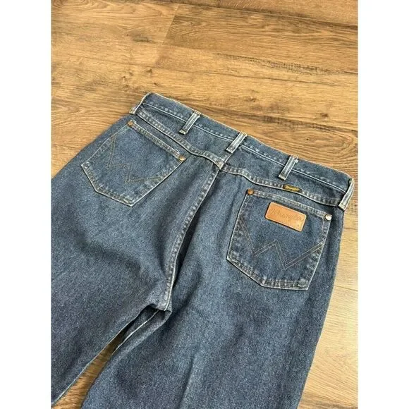 EUC Mens Wrangler‎ VINTAGE USA MADE straight leg jeans cotton size 35x35.5 - Picture 13 of 13